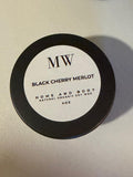 Black Cherry Merlot Organic Soy Candle – 4oz Black Tin
