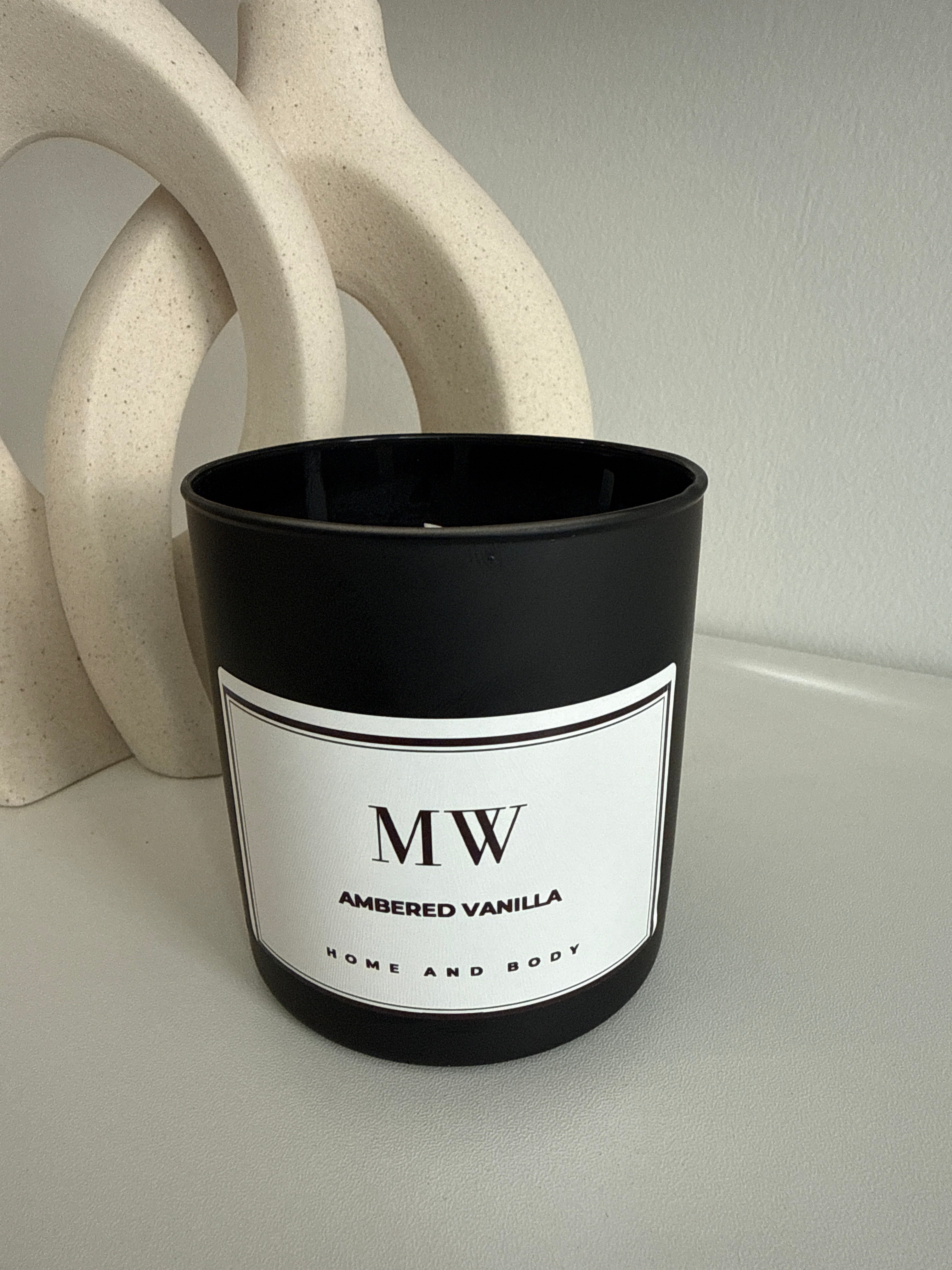Ambered Vanilla Organic Soy Candle – 8oz