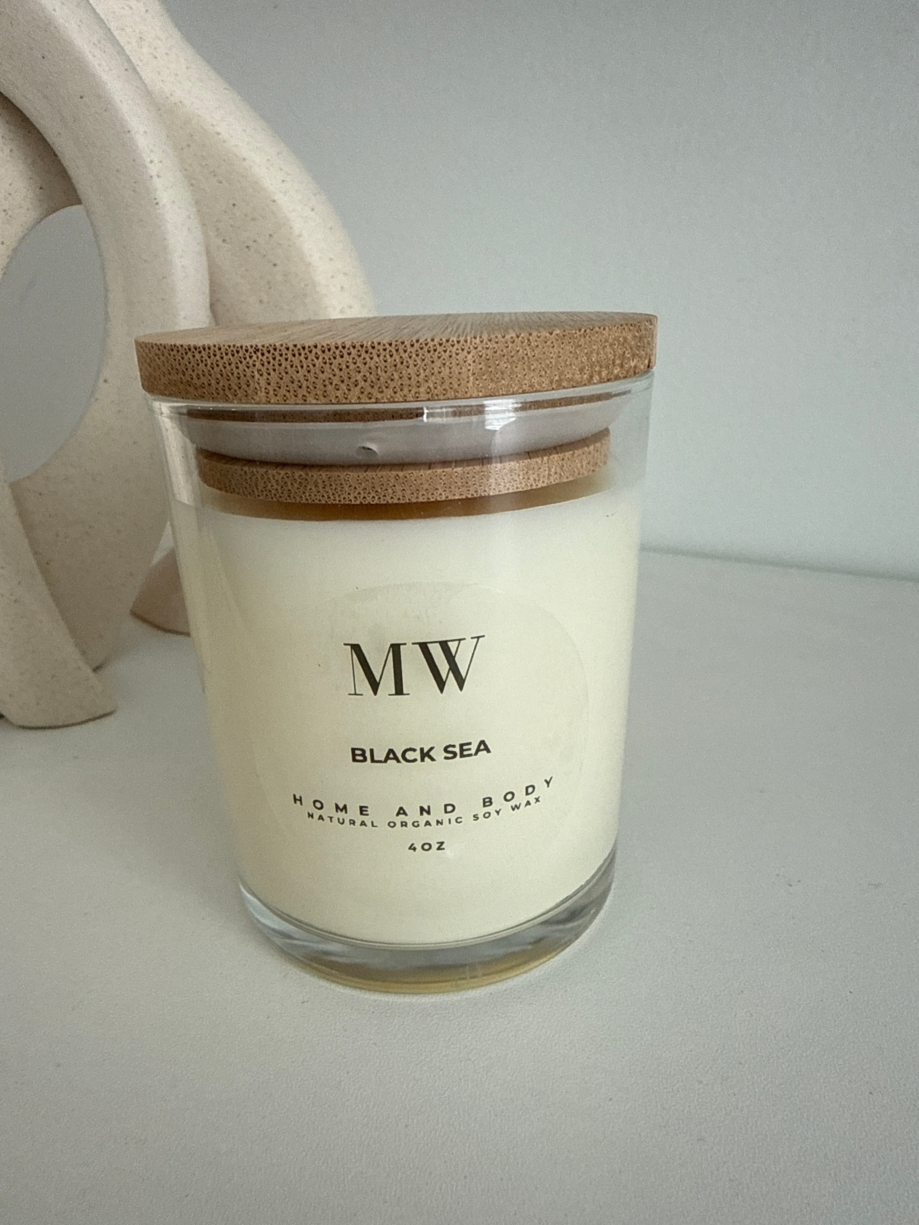 Black Sea Organic Soy Candle – 6oz