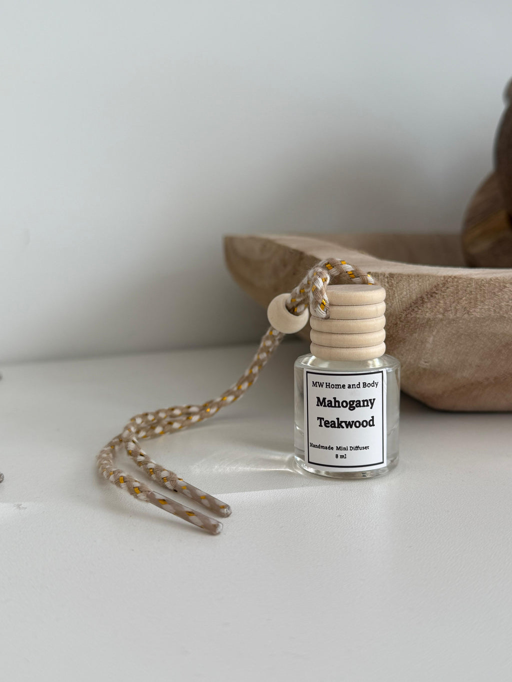 Mahogany & Teakwood Car Mini Diffuser – 8ml