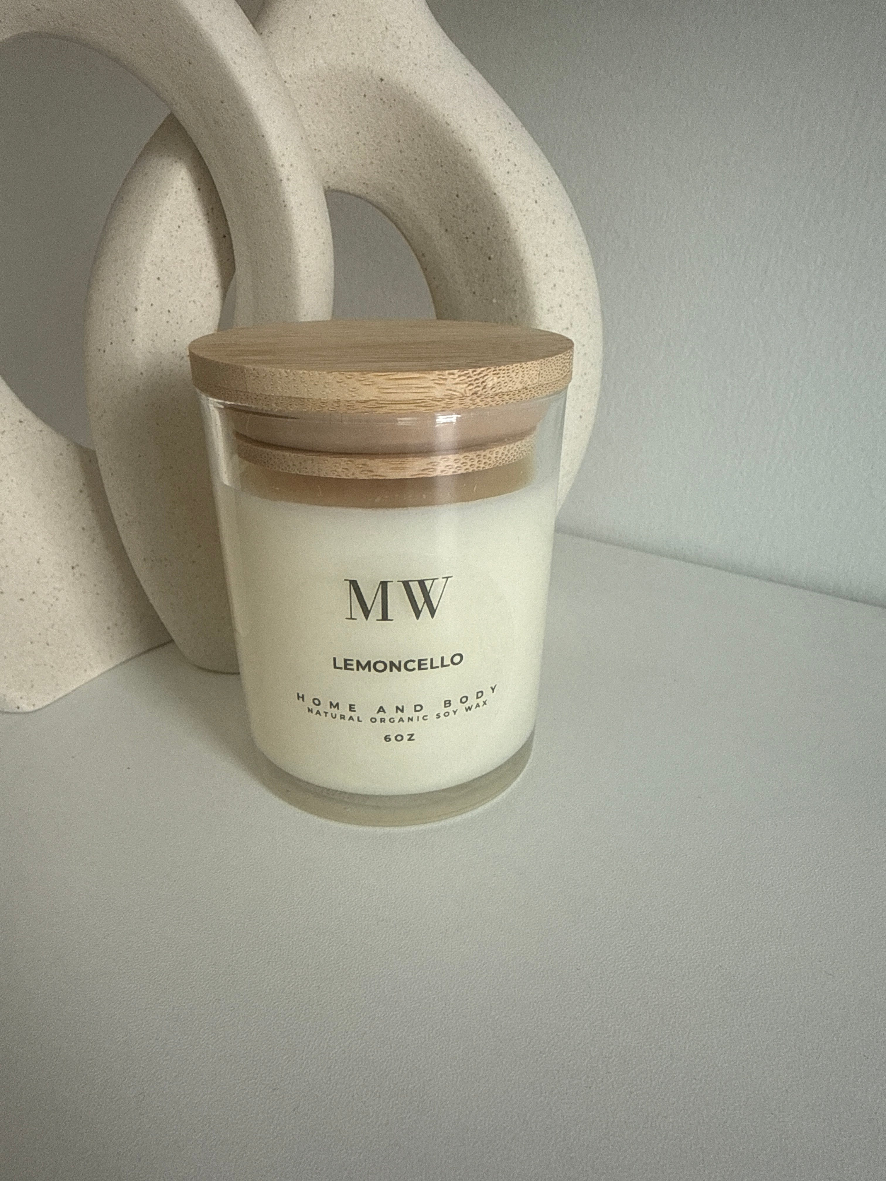 Lemoncello Organic Soy Candle – 6oz