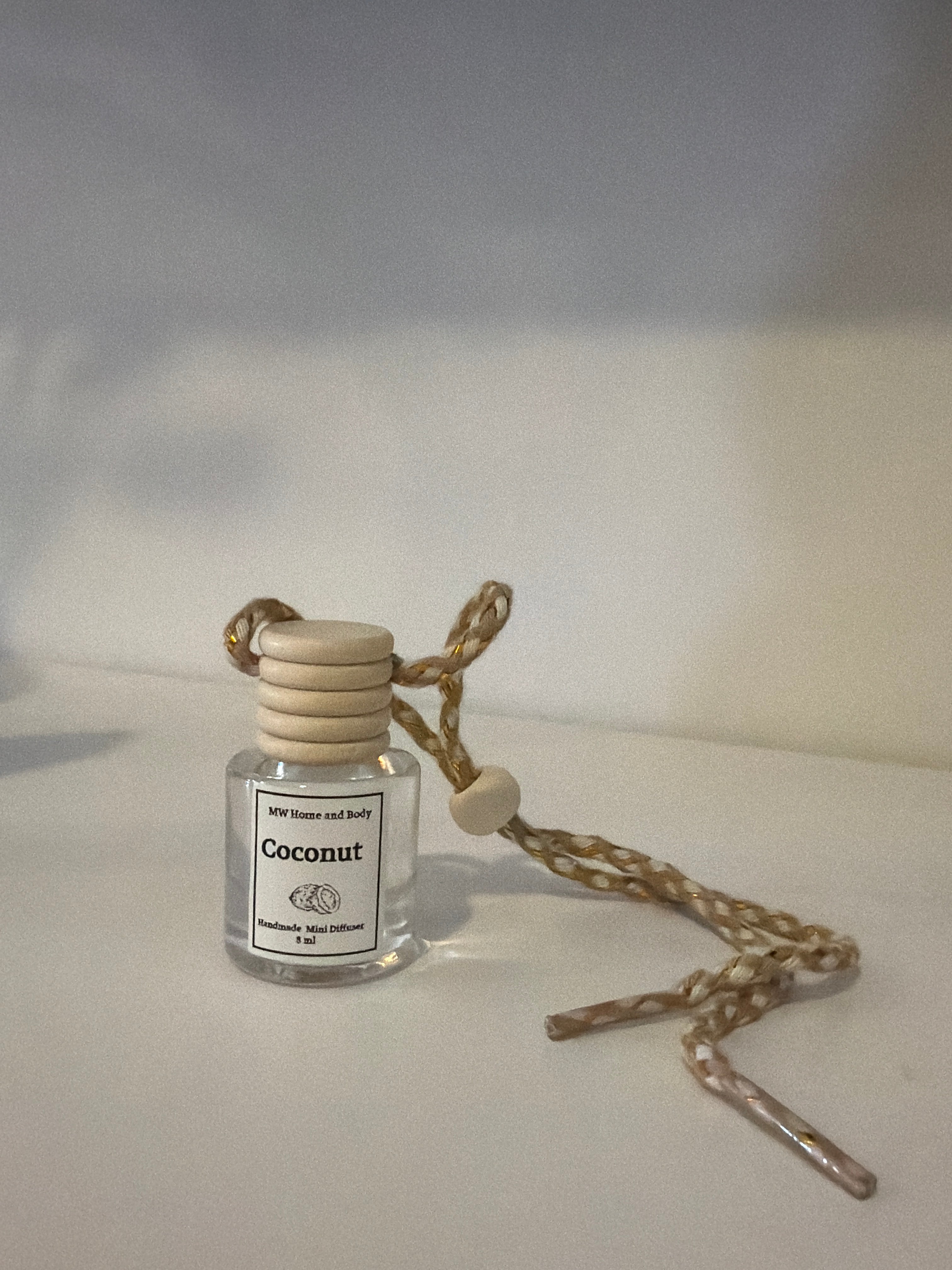 Coconut Car Mini Diffuser – 8ml