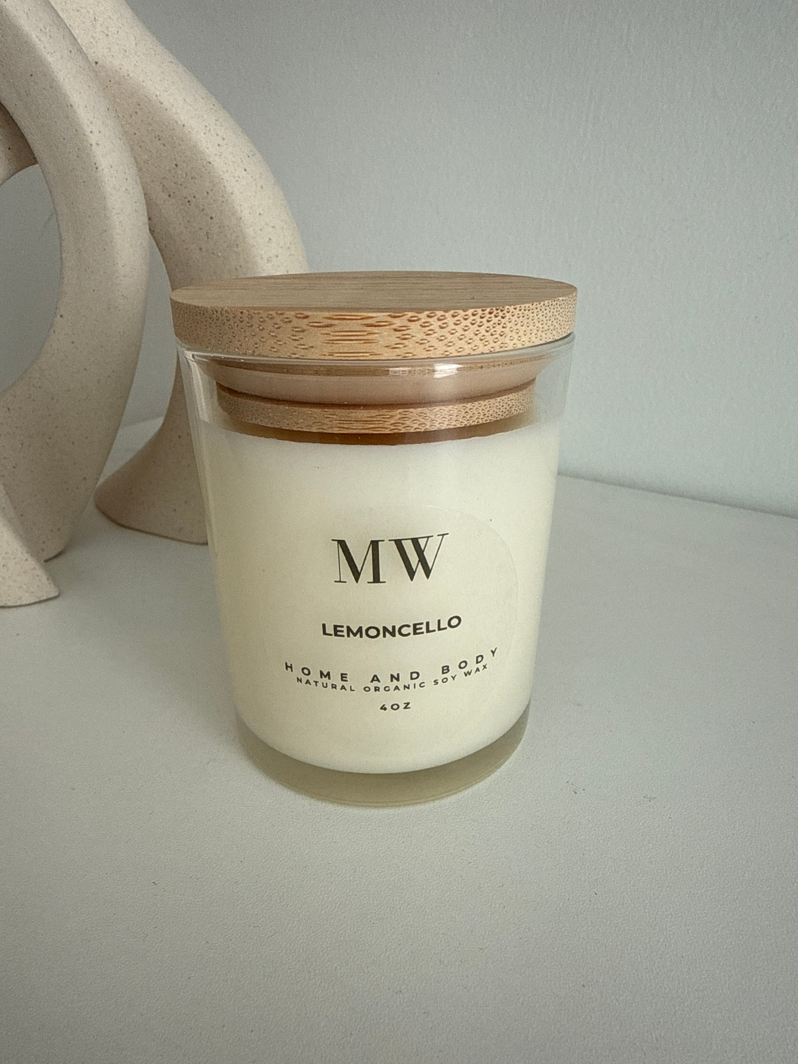 Limoncello Organic Soy Candle – 6oz