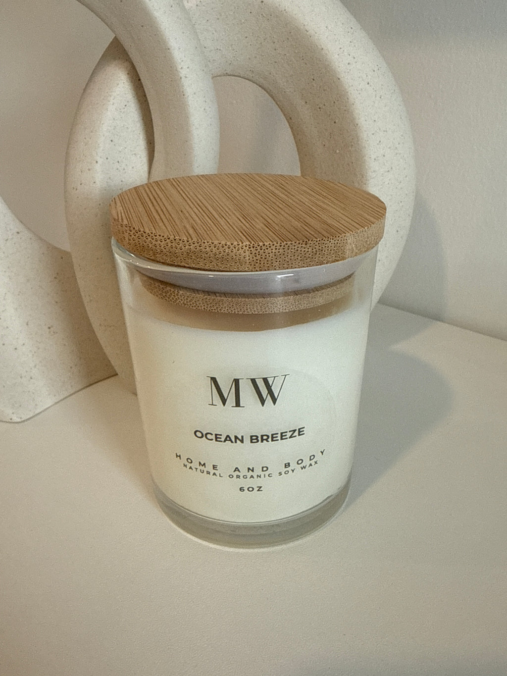 Ocean Breeze Organic Soy Candle – 6oz