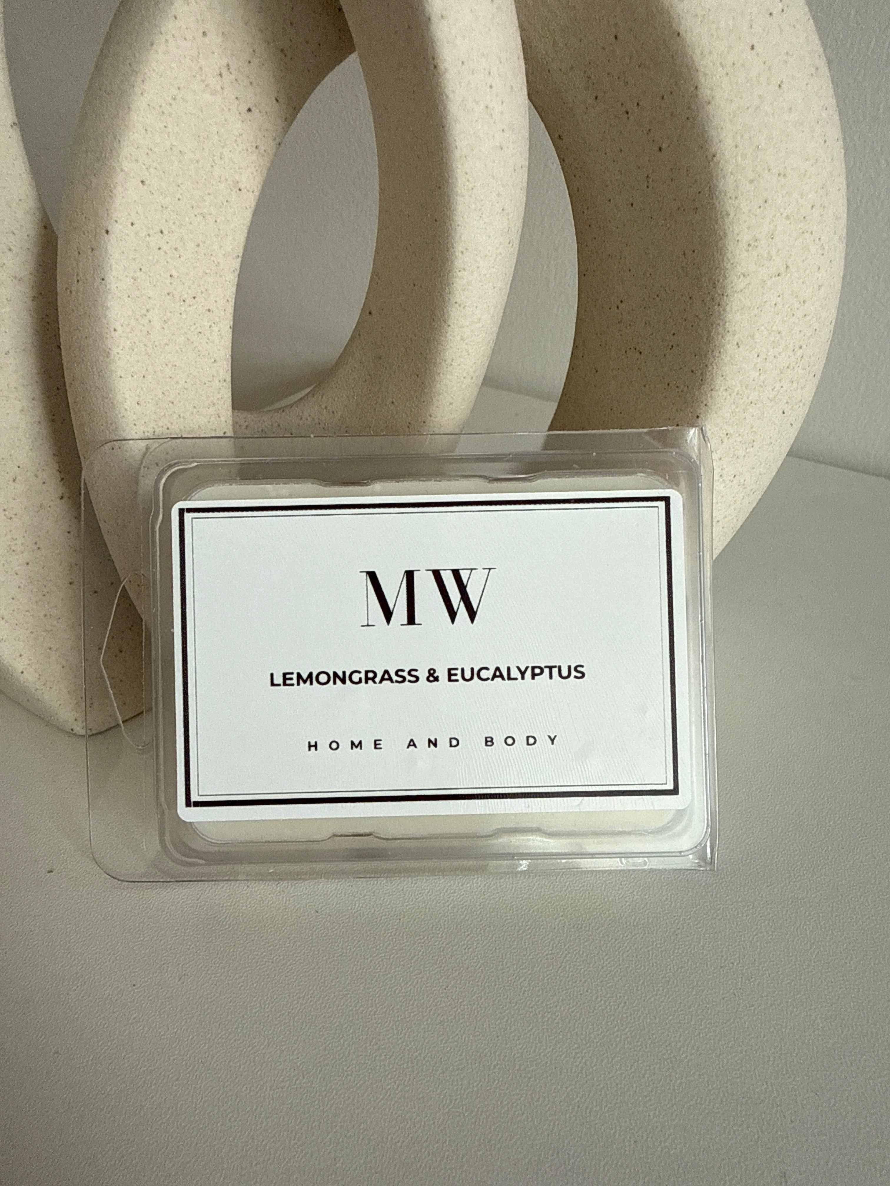 Lemongrass Eucalyptus Organic Soy Wax Melt