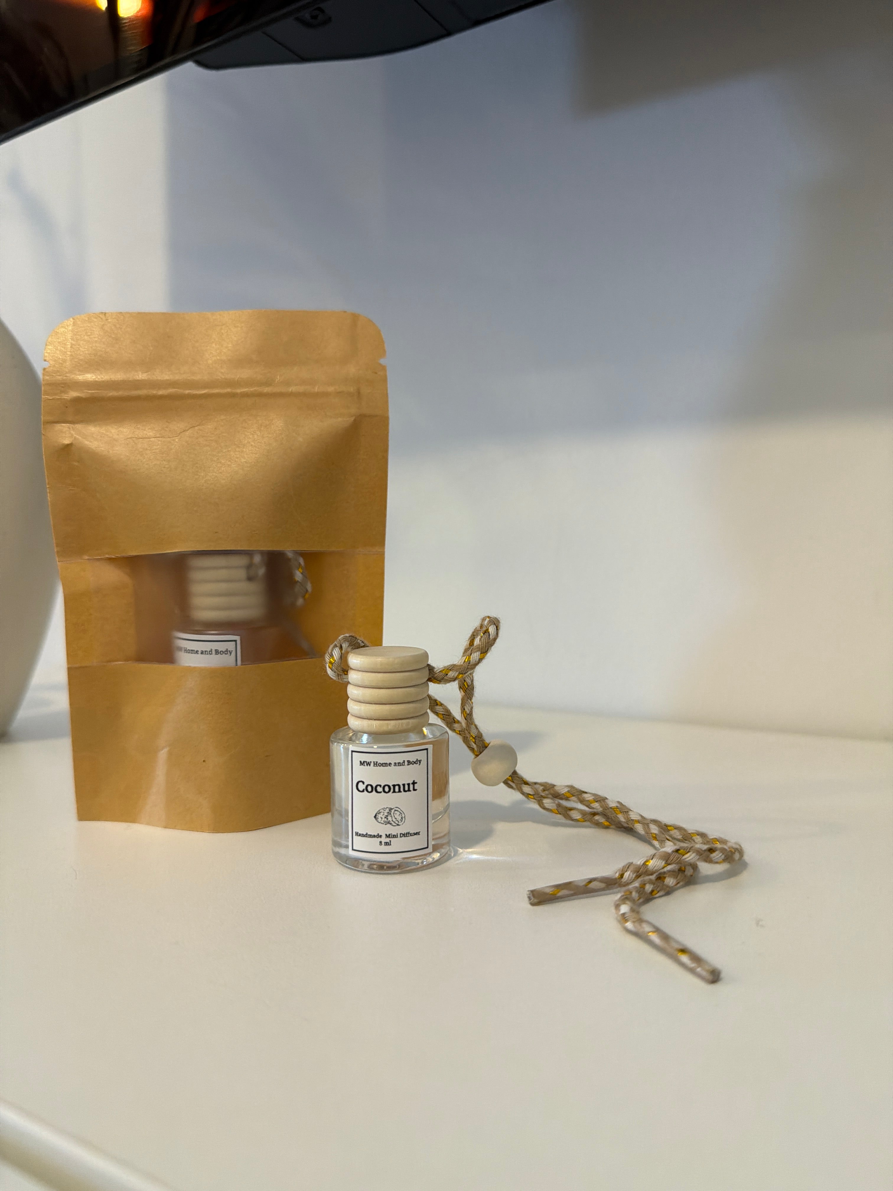 Coconut Car Mini Diffuser – 8ml