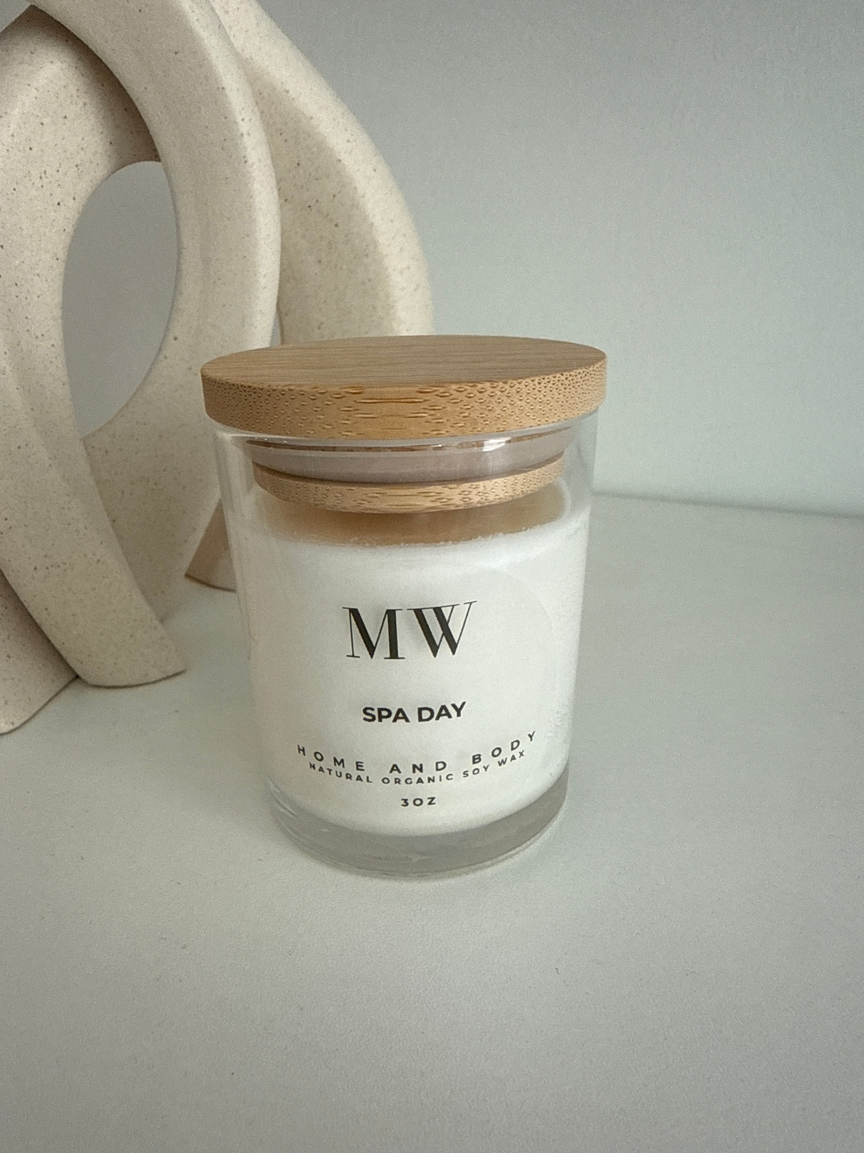 Spa Day Organic Soy Candle – 3oz