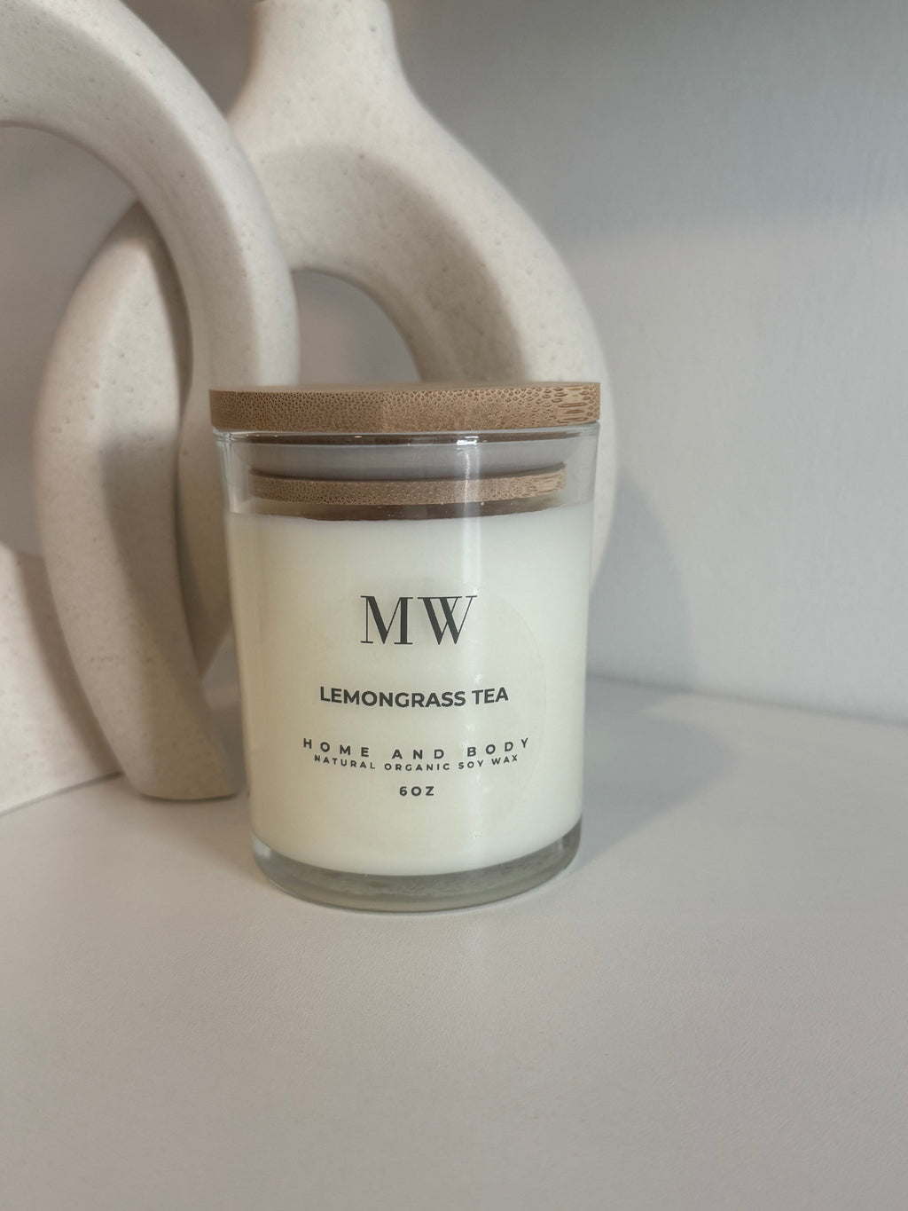 Lemongrass Tea Organic Soy Candle – 6oz