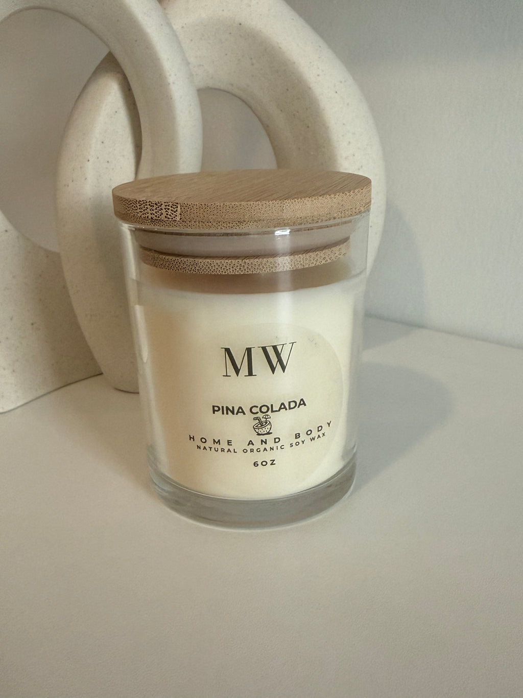Piña Colada Organic Soy Candle – 6oz