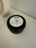 Coconut Organic Soy Candle – 4oz Black Tin