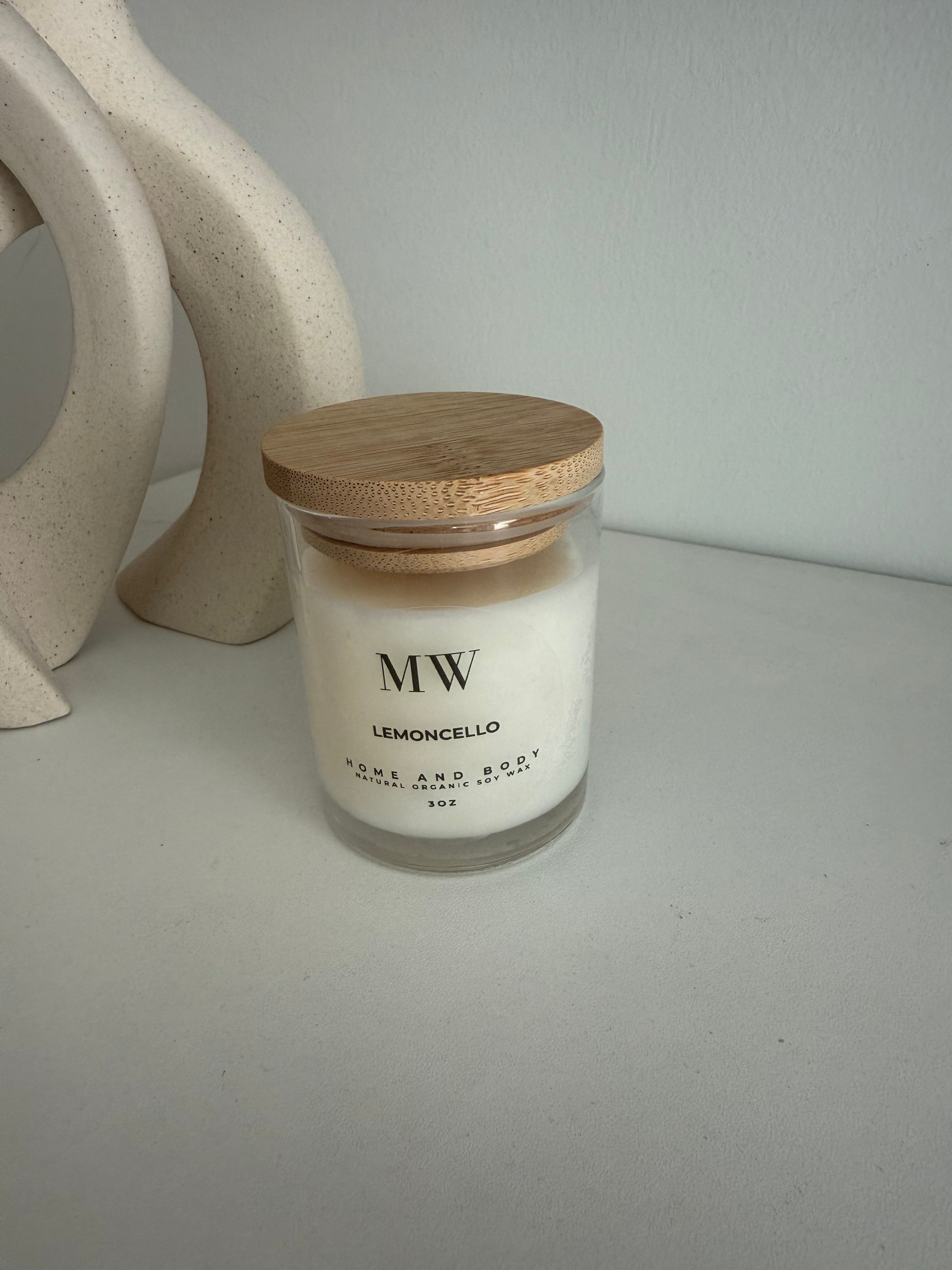 Limoncello Organic Soy Candle – 3oz